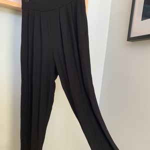 ASOS Petite Black Cotton Drop Crotch/Harem Bants